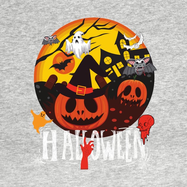 Happy halloween T-shirt, Halloween party T-shirt. by DakhaShop